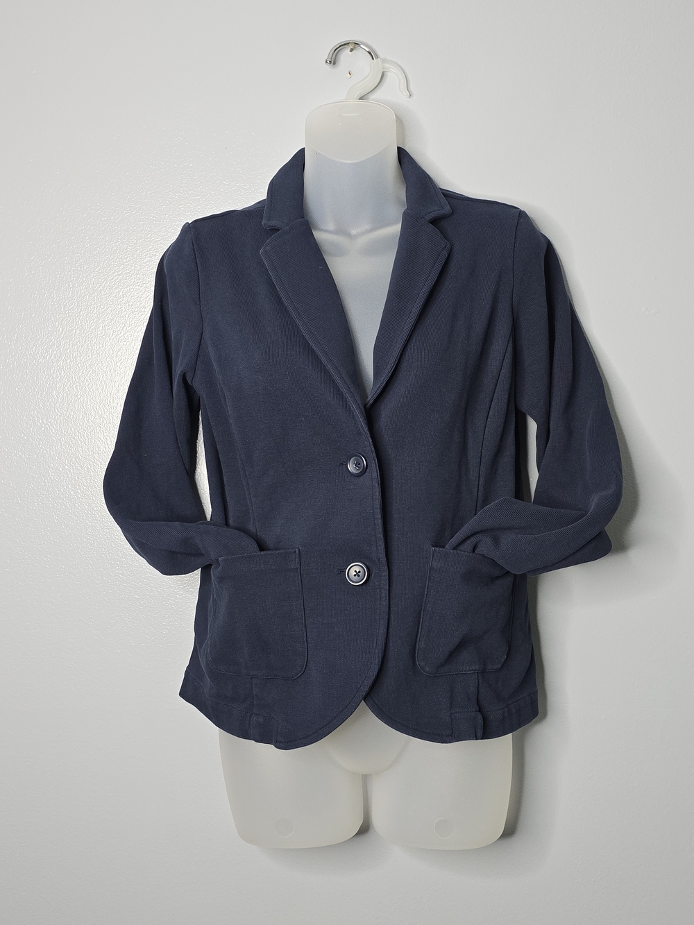 Lands' End Navy Blazer Jacket